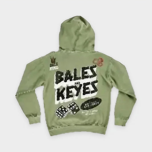 Dice King Hoodie - Guapo Green by Bales & Keyes, back