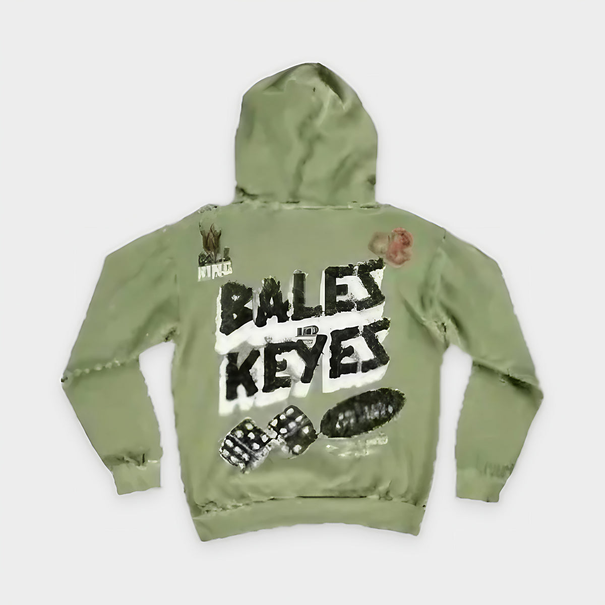 Dice King Hoodie - Guapo Green by Bales & Keyes, back