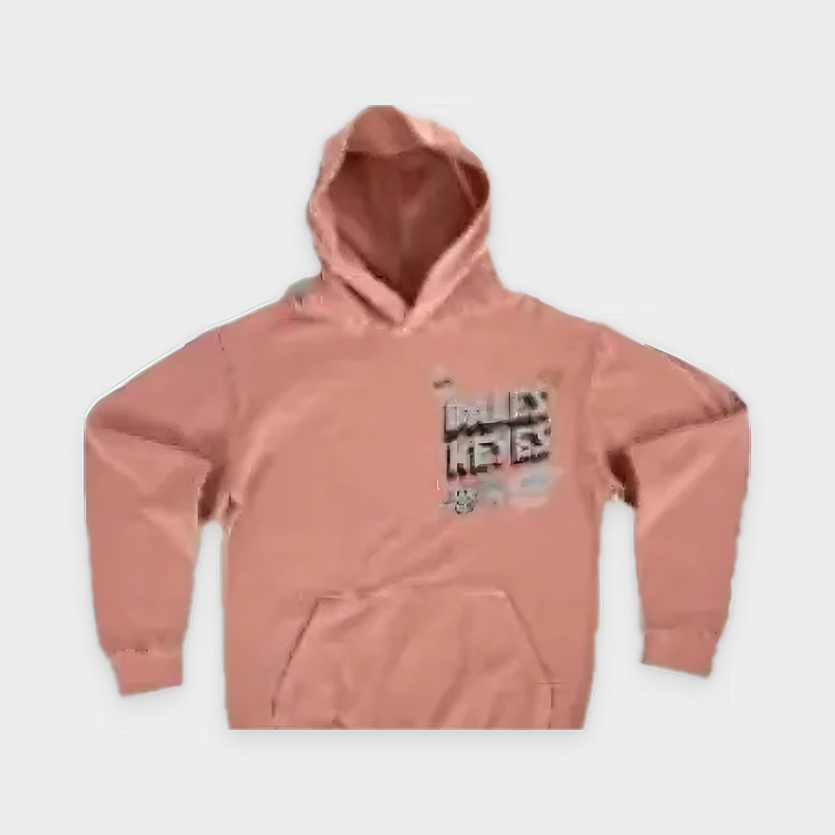 Dice King Hoodie - Pink Salmon by Bales & Keyes, front